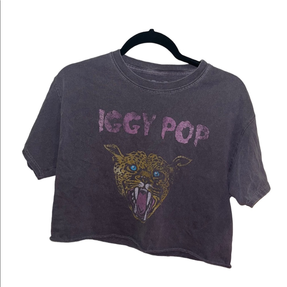 Iggy Pop crop tee (worn) S/M